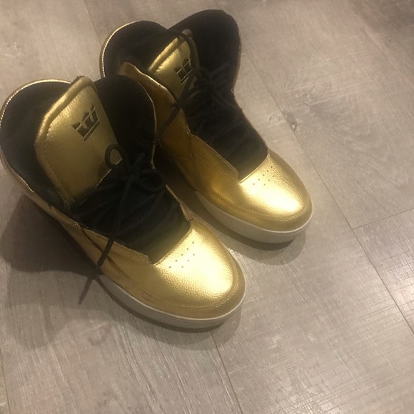 Men’s 9.5 Supra spectra chimera gold and black - Picture 2 of 5